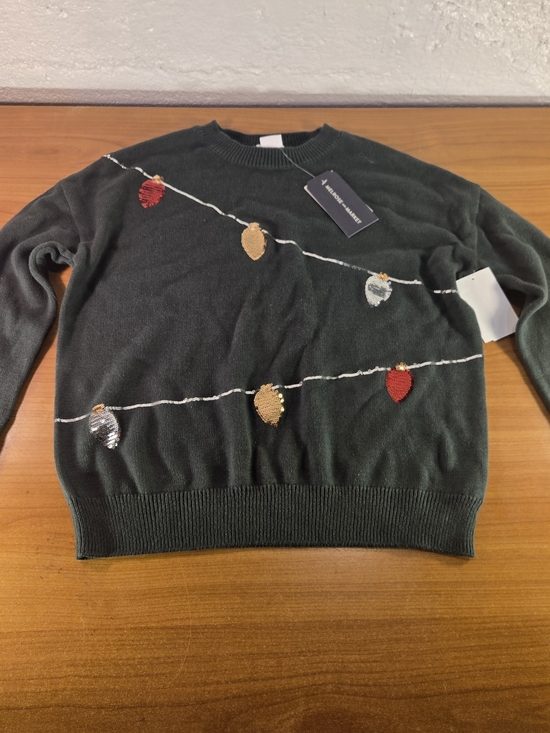 Nordstrom Sweaters - Melrose and Market Kids L 10/12 Green Pinecone Sparkle Lights Sweater NWT